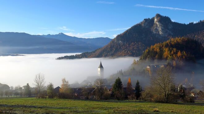 Genau an der Nebelgrenze