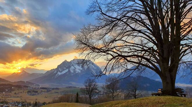 Abendstimmung über dem Ennstal
