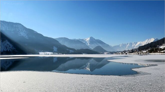 Das "Steirische Meer" friert zu
