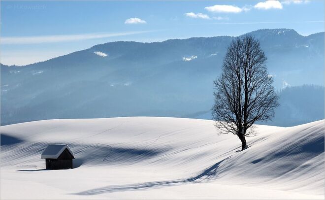 Ein strahlend blauer Wintertag