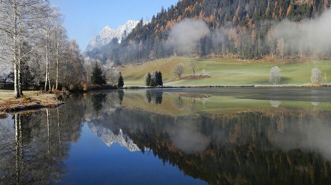 Ein stimmungsvoller Novembermorgen am See