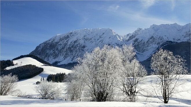 Ein Bilderbuch-Wintertag