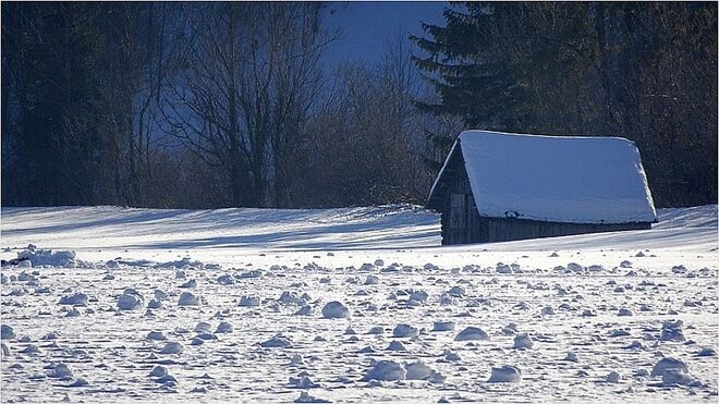 Windspielereien mit Schnee