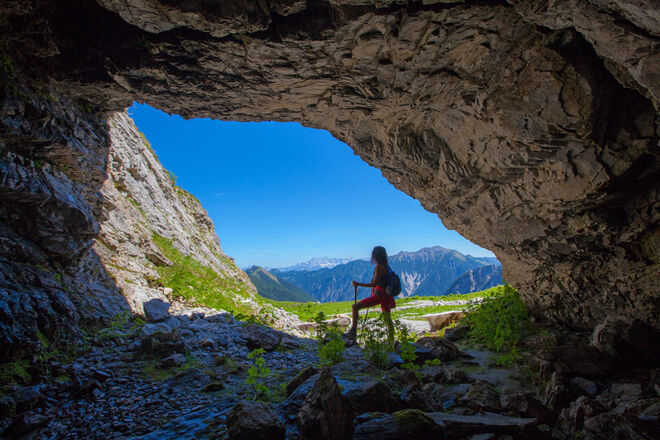 In einer Höhle am Fuße des Faulkogels