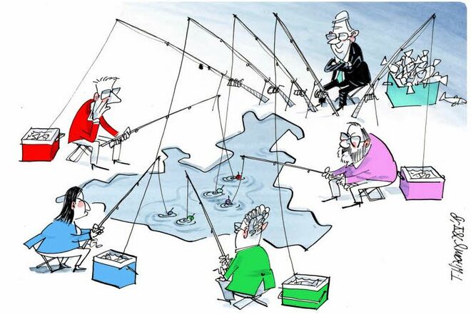 Fischen gehen mit Hasi . . .