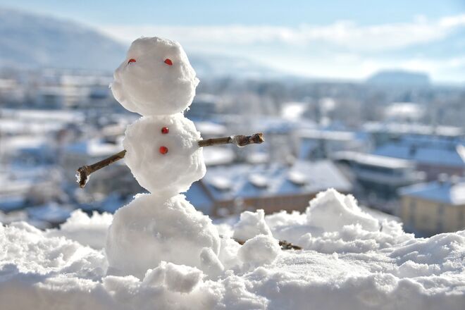 Kleiner Schneemann ...