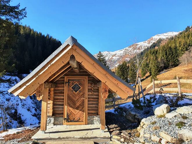 Kapelle am heutigen Spätherbsttag