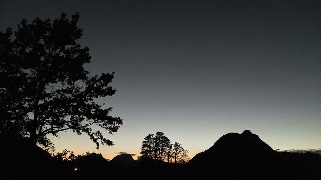 Abend über dem Hochstaufen