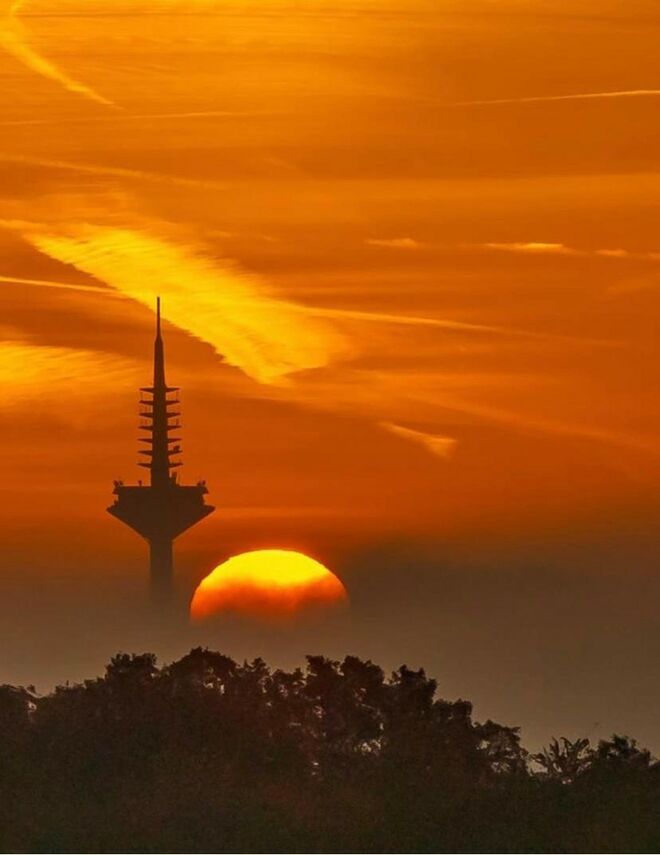 Sonne geht langsam unter