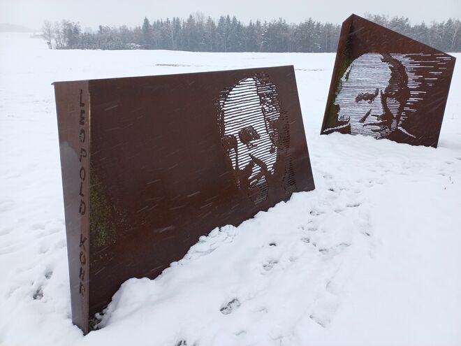 Kluge Köpfe im Schnee