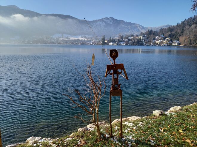 Einsamer Angler