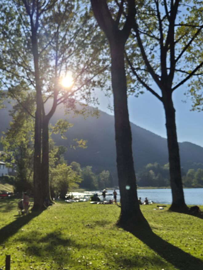 Letzter Badetag? Am Fuschlsee...