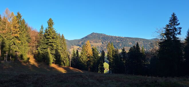 Blick zur Spielbergalm