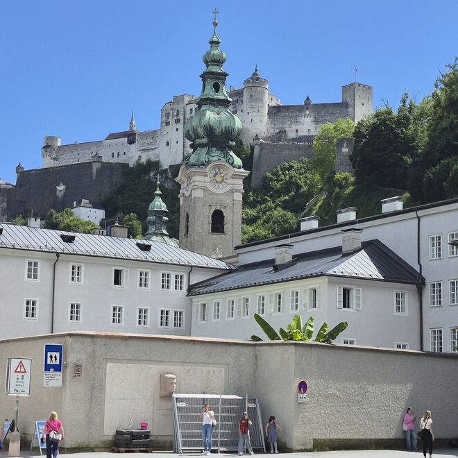 Vom Vorplatz der Festspielhäuser gesehen