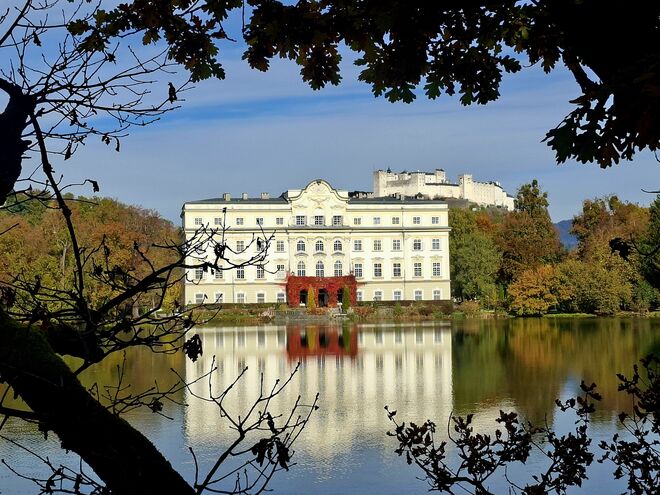 Schloss Leopoldskron im Herbst