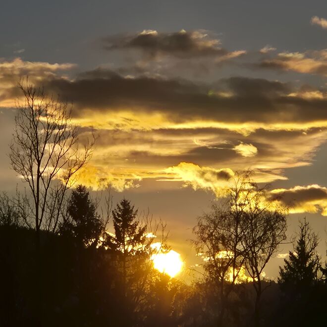 Sonnenuntergang am Thalgauegg