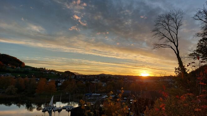 Sonnenuntergang an Mattsee