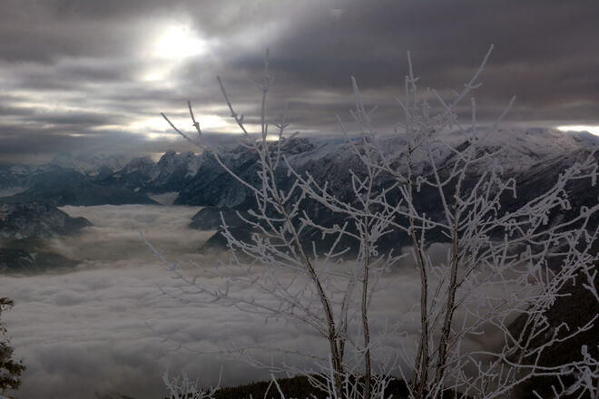 Blick ins neblige Lammertal