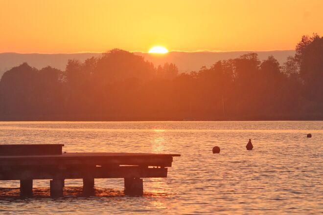 Sonnenuntergang am Mattsee