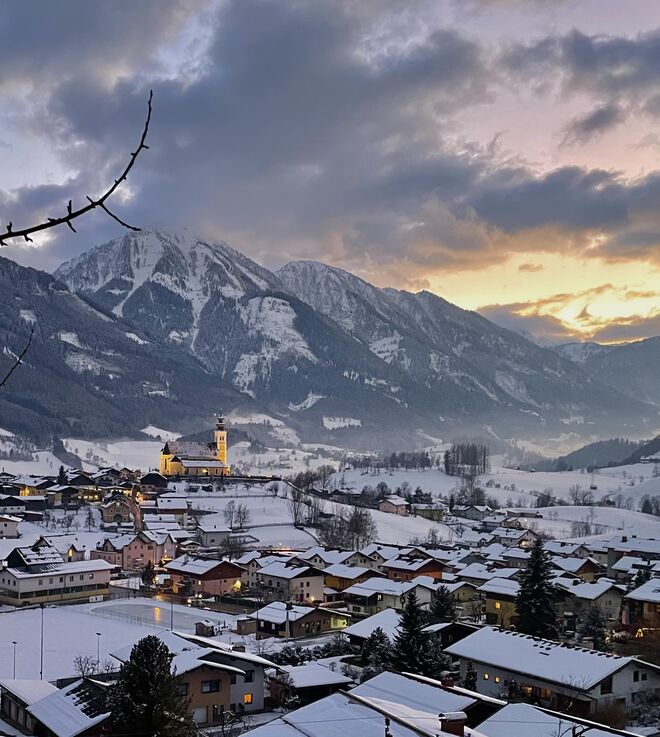 Abendstimmung über St.Veit im Pongau