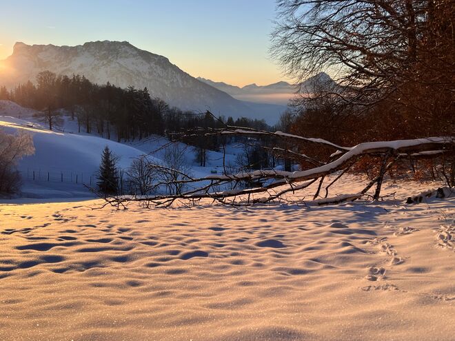 Entflammter Schnee