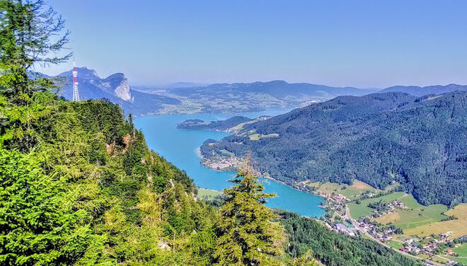 Schöne Mondsee-Ansicht
