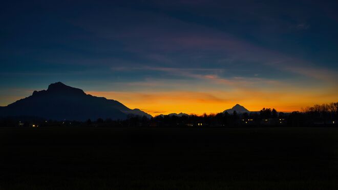 Alpenglühen.