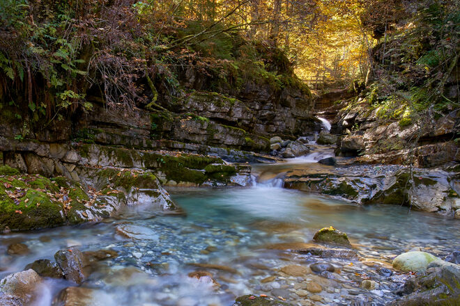 Der Fluss des Wassers im Laufe der Zeit