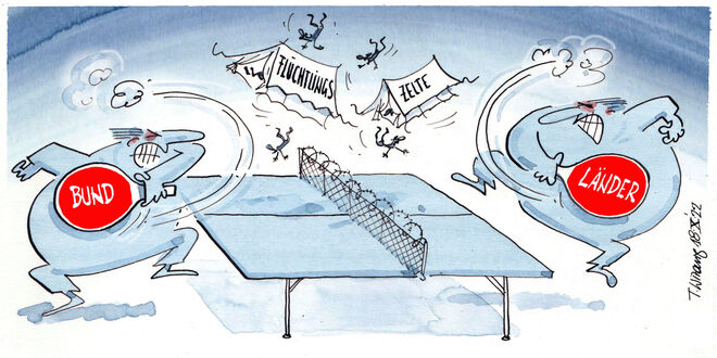 Asyl-Campingpong…