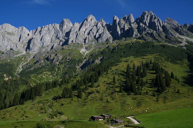 Almidylle vor der Mandelwand - Hochkönig