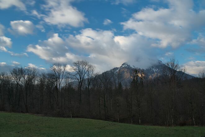 Der Untersberg im Morgenlicht