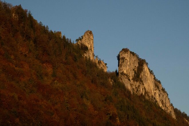 Barmsteine in der Morgensonne