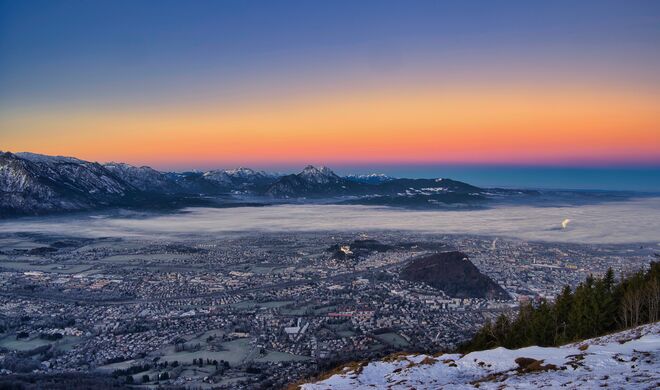 Frühmorgens am Gaisberg.