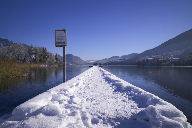 snow on the water