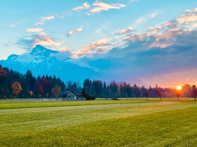 Salzburger Sonnenuntergang