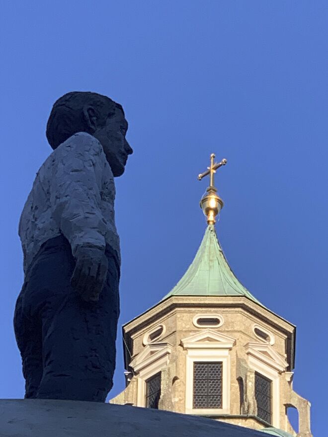Kleiner Mann will hoch hinaus