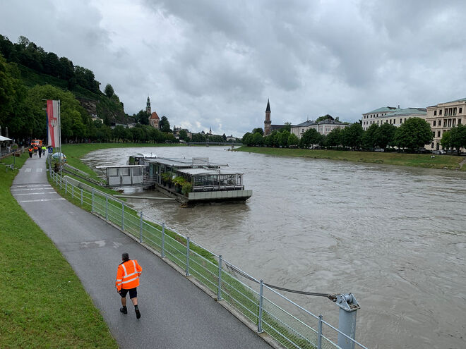 Wenn die Salzach steigt ....