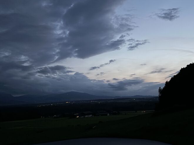 Wolkenstimmung… siehst du den Vogel