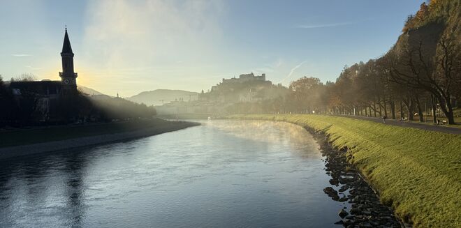 Salzburg erwacht am schönsten Arbeitsweg der Welt!
