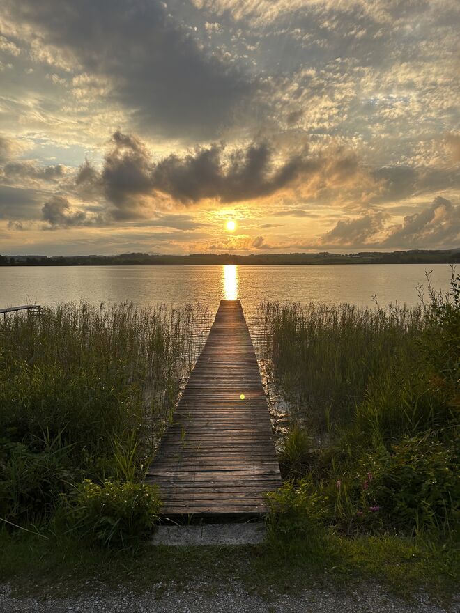 Sommerabend am See