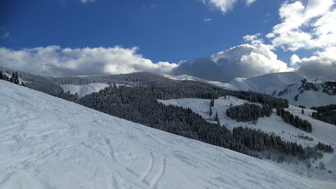 Blick auf Klingspitz & Hochkaser