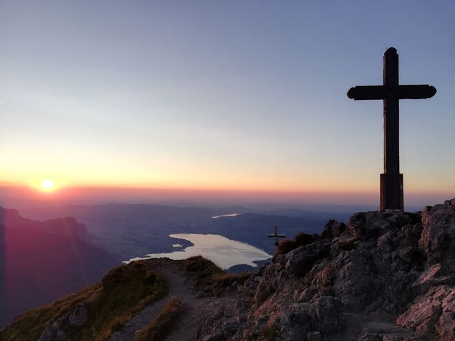 Sonnenuntergang am Schafberg
