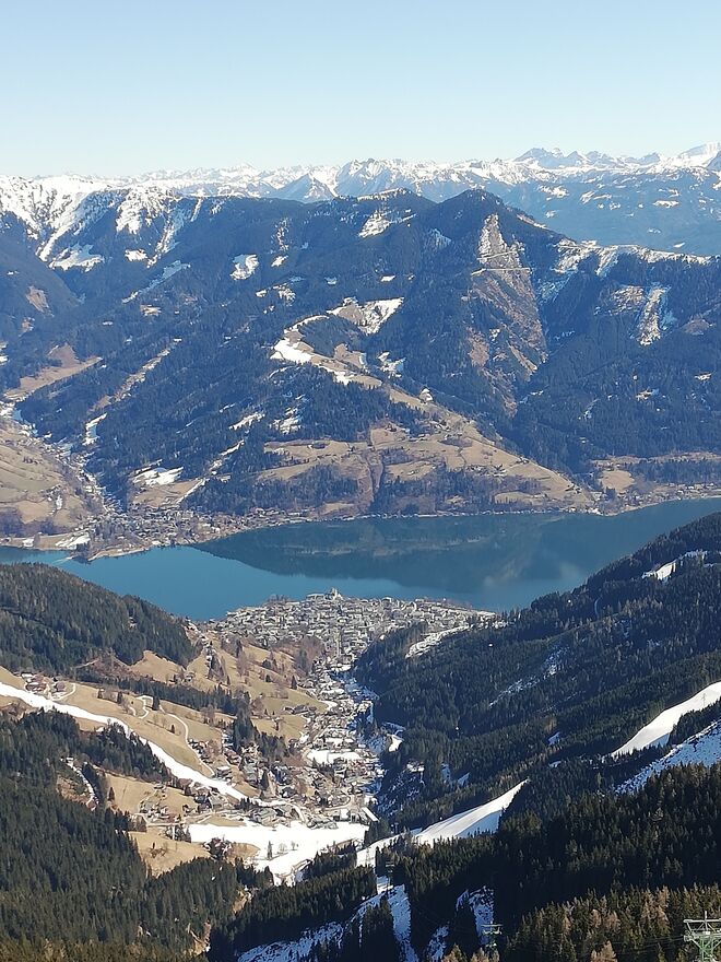 ... Und Blick auf Zell am See