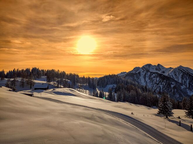 Winterliche Abendstimmung