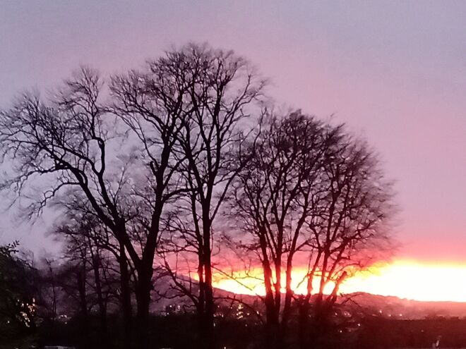 Sonnenuntergang am Gründonnerstag