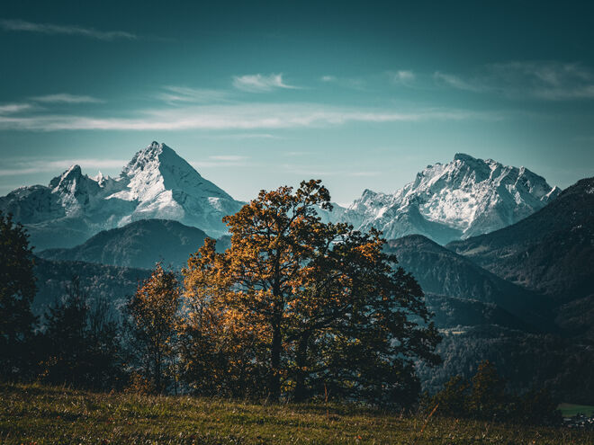 Blick zum Watzmann & Hochkalter