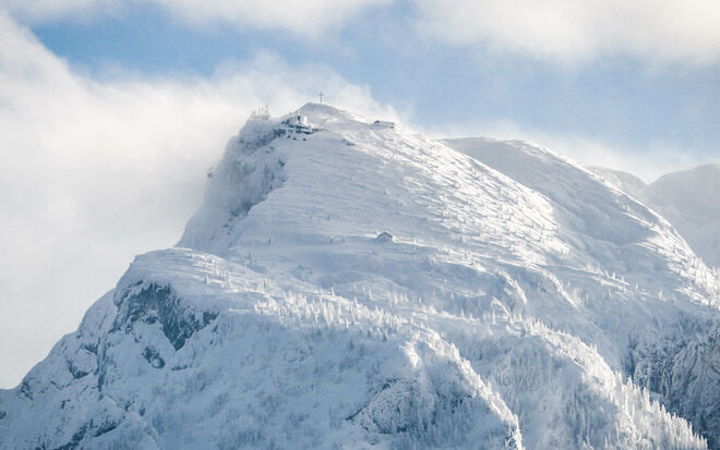 Untersberg am Freitag, als die Sonne kurz vorbei geschaut hat...