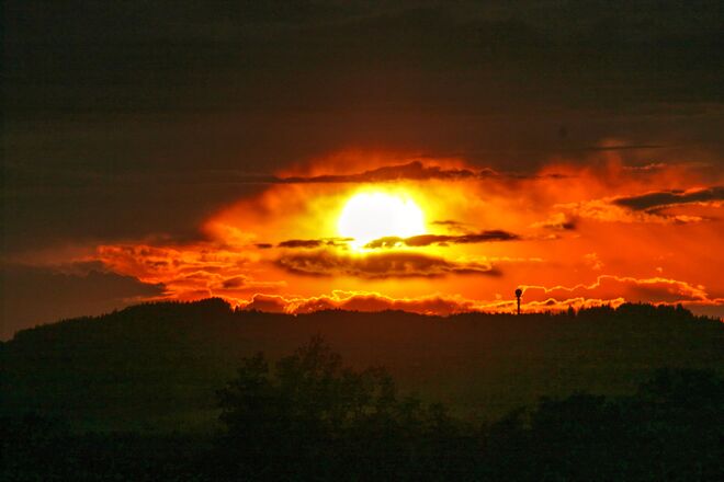 Abendlicher Blick auf den Haunsberg