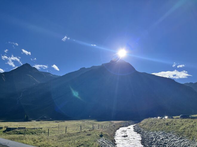 Die Sonne verabschiedet sich