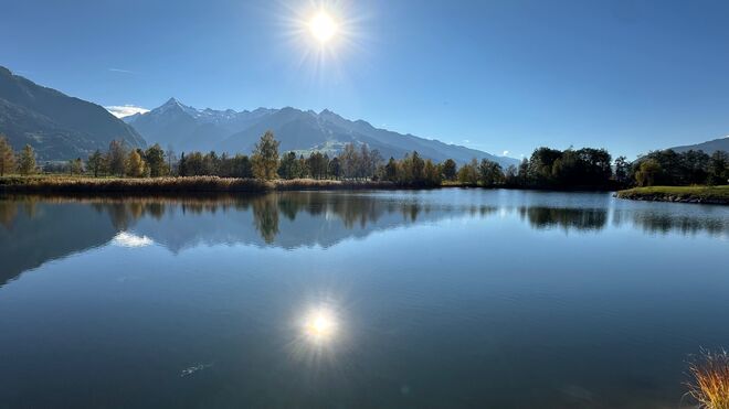 Zweimal Sonne über dem Kitzsteinhorn